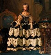 Lorens Pasch the Younger Portrait of Louisa Ulrika of Prussia oil on canvas